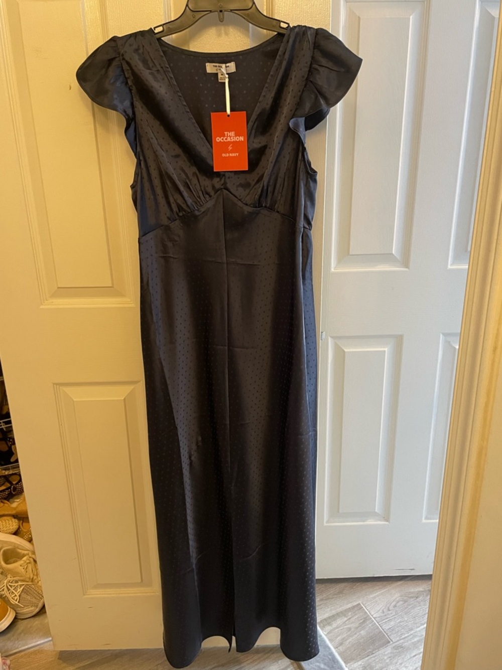 Old Navy the Occasion blue dotted Maxi dress Size M , NWT